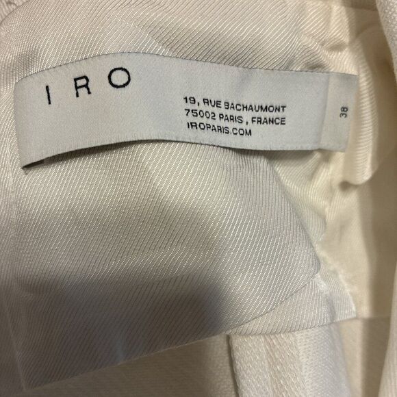 Iro Authentic Hana Playsuit Long Sleeve Solid White Mini Jumpsuit Medium 38 - Picture 11 of 13